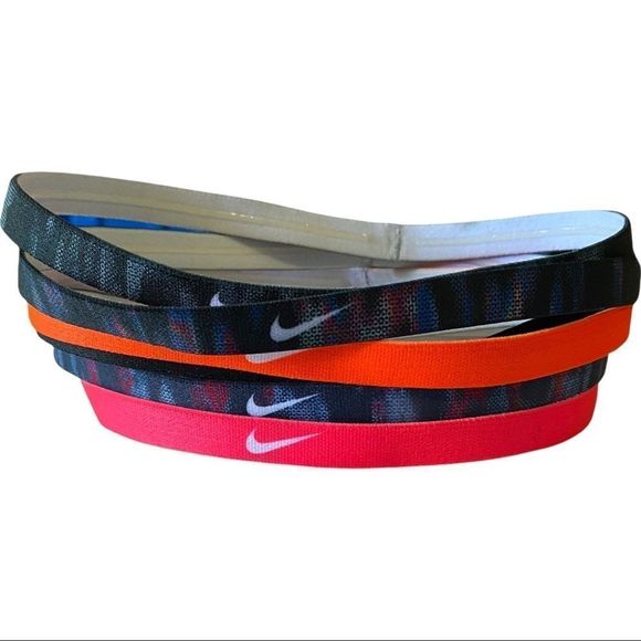 Nike headbands set of 6 with silicone backing to prevent slipping EUC - Picture 1 of 3
